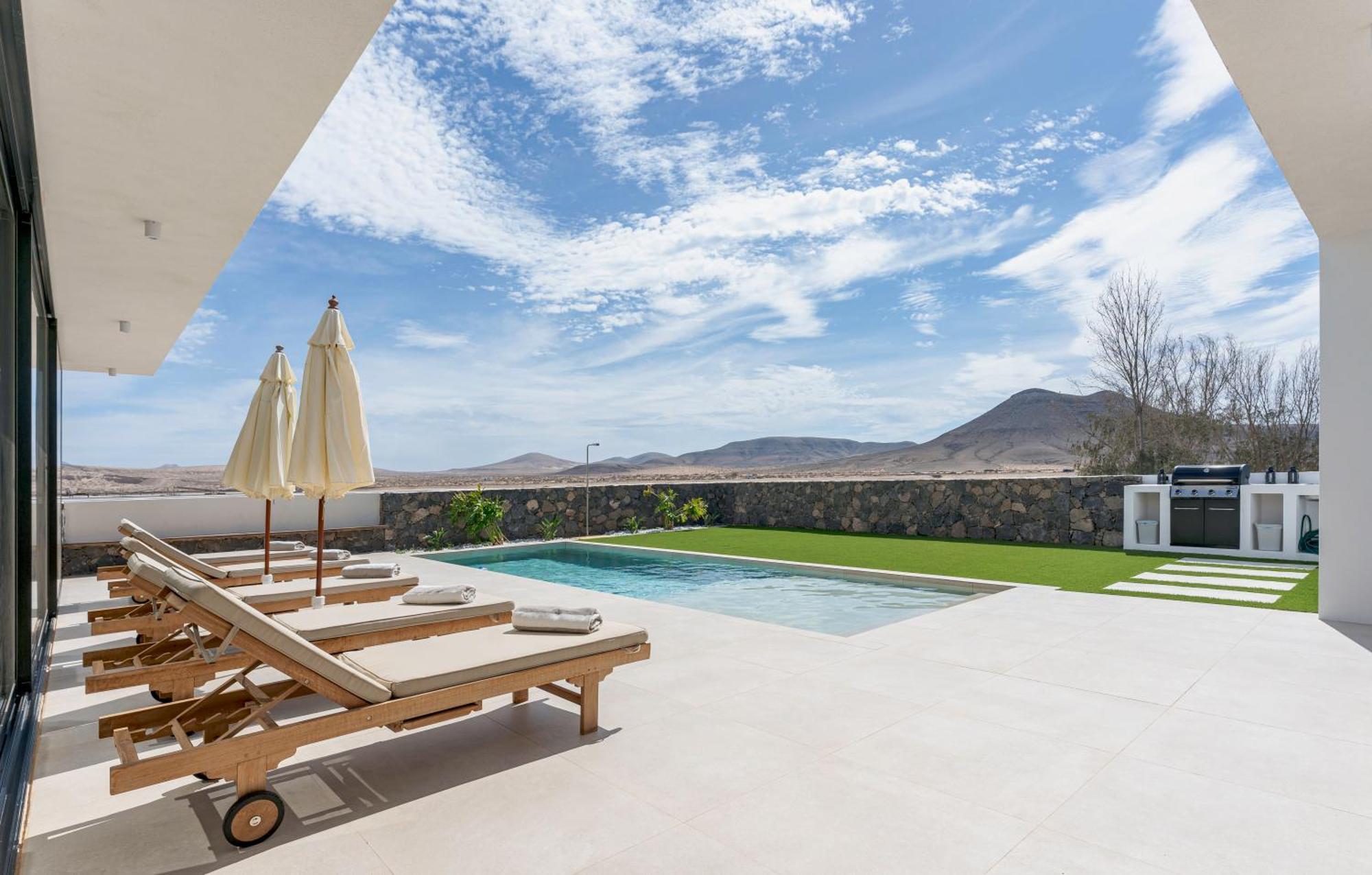 Villa Calma, Vistas A Volcanes Y Atardecer Lajares Dış mekan fotoğraf